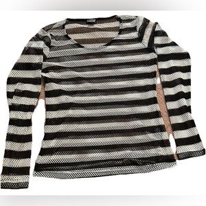 TRIPP NYC SHIRT FISHNET STRIPED SIZE Medium RARE VINTAGE PUNK Y2K Goth